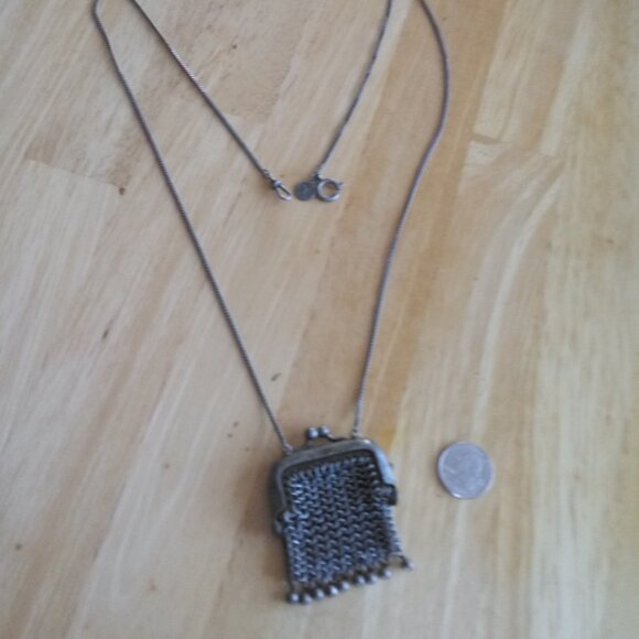 ALL SAINTS SPITALFIELDS RARE NECKLACE PURSE CHAIN MAIL  LONG - Picture 6 of 7